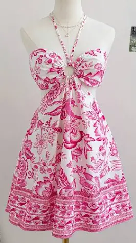 Soleia Vestido casual de férias fem...