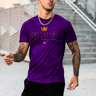 Camiseta Masculina Vip Coroa Camisa 100% Algodão