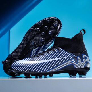 Chuteira Botinha Futebol Campo Air Streak Travas Preto / 40