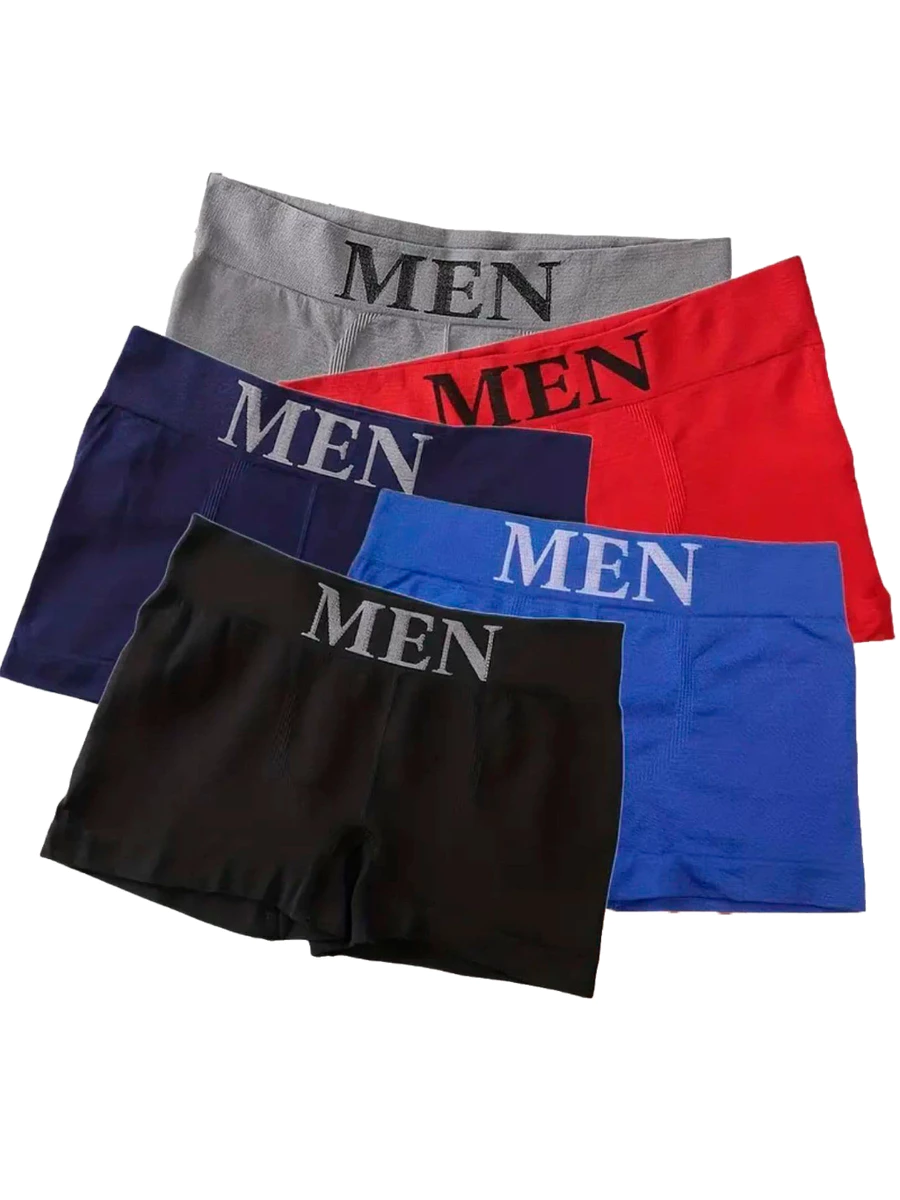 5 unidade de Cueca Boxer Masculina ...