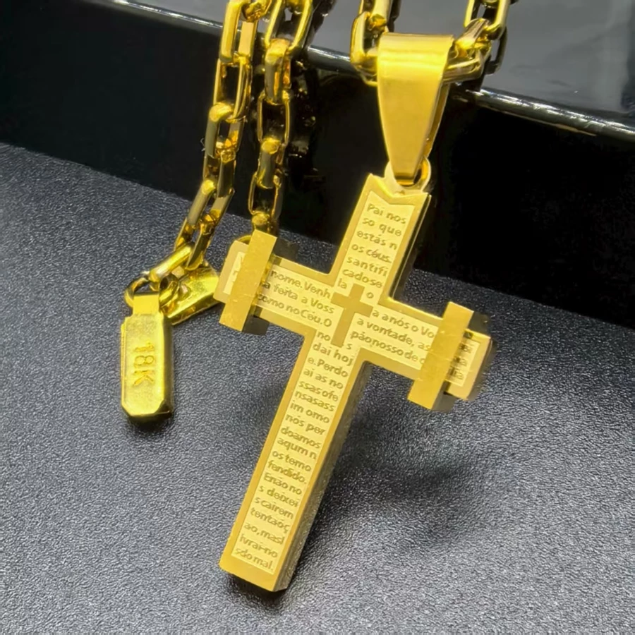 Colar Cruz Jesus Moeda Antiga Banha...