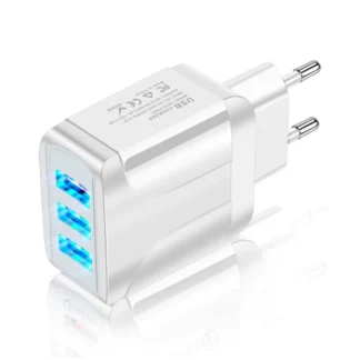 Carregador 3 USB Turbo RÃ¡pido 5.1A