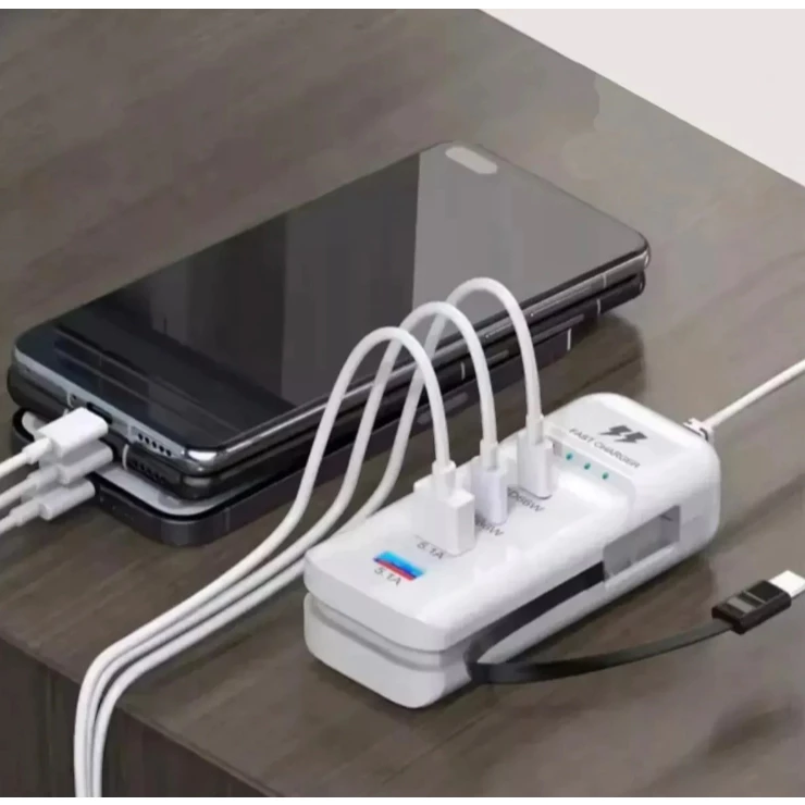 Carregador de Mesa Turbo 66W 2 USB ...