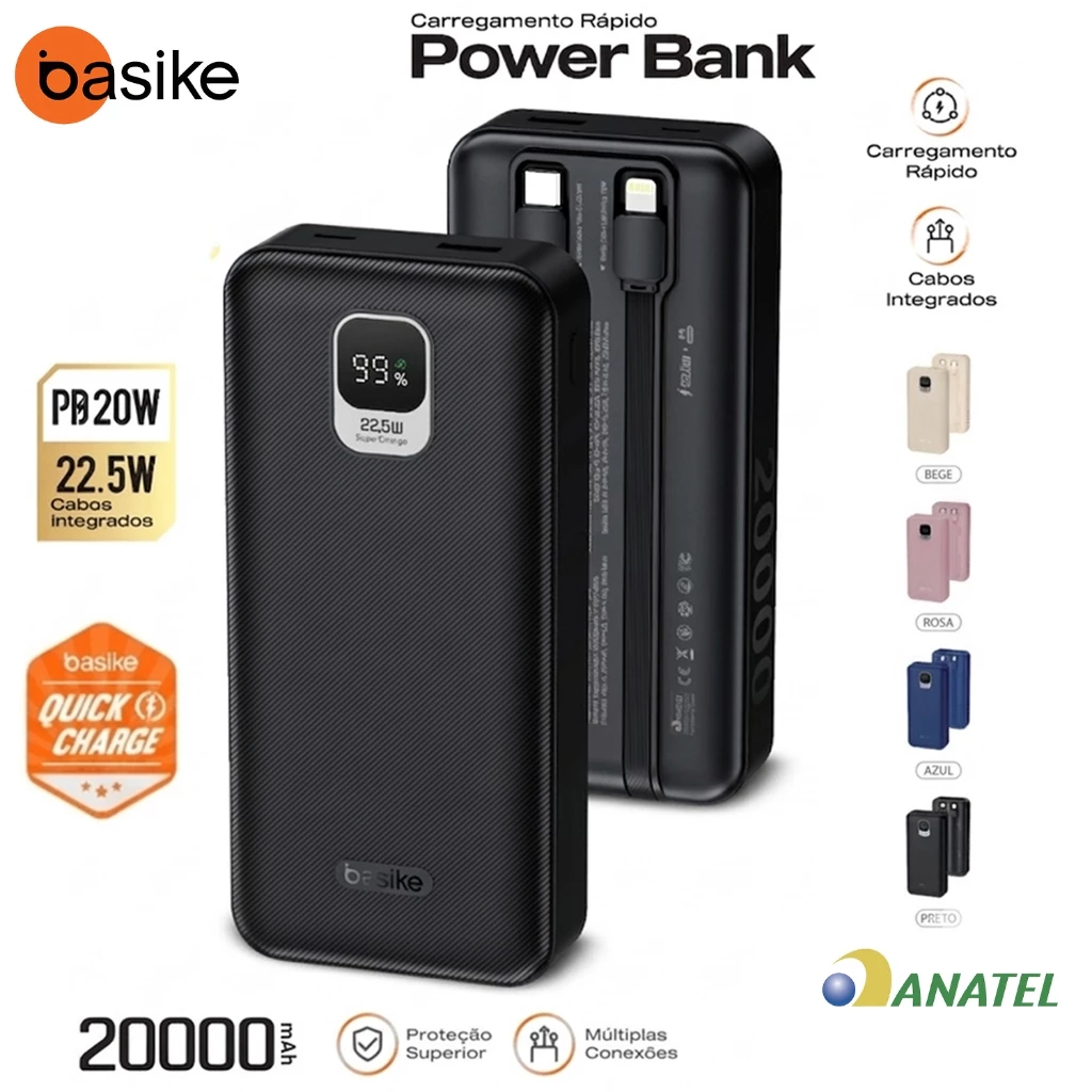 Power Bank Basike 30000mAh Turbo 22...