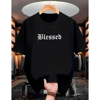 Camiseta Streetwear Blessed Angels AlgodÃ£o Fio 30.1
